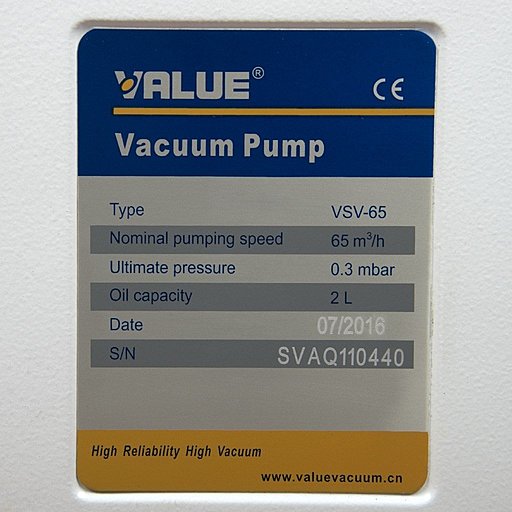 Пластинчато-роторный вакуумный насос Value VSV-065