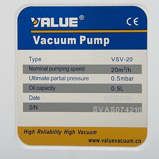 Пластинчато-роторный вакуумный насос Value VSV-020_220