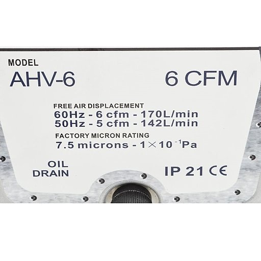 Двухступенчатый пластинчато-роторный вакуумный насос AiVac AHV-6
