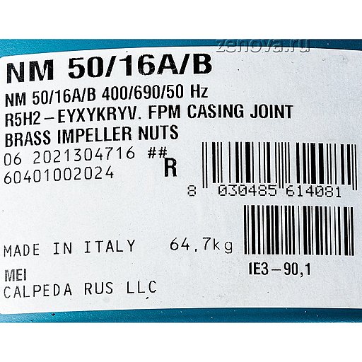 Центробежный насос для горячих масел Calpeda NM 50/16A/B-R5