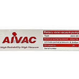 Шильдик пластинчато-роторного вакуумного насоса AiVac ASV-065