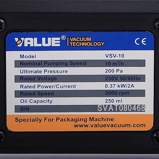 Пластинчато-роторный вакуумный насос Value VSV-10_220